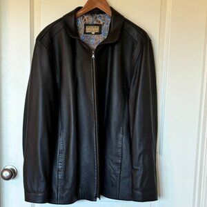 Alessandria Biagiotti for Bottega Giotti Men’s Leather Jacket – Size 50
